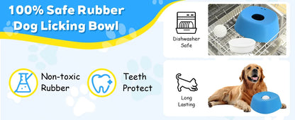 Liquid Slow Dog Bowls  Anti-slip Ball-shaped Bone Soup Dog Licking Bowl Licking Bowl for Healthy Eating Non-Slip and Anti-Chokin